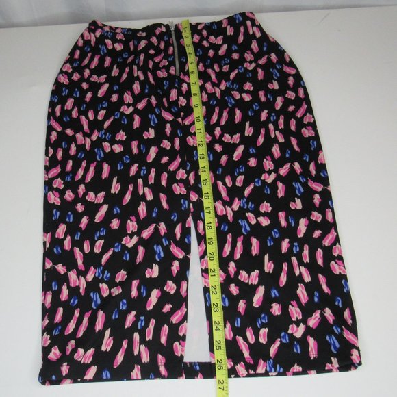 I Heart Ronson Black Patterned Pencil Skirt Size M - Picture 8 of 11
